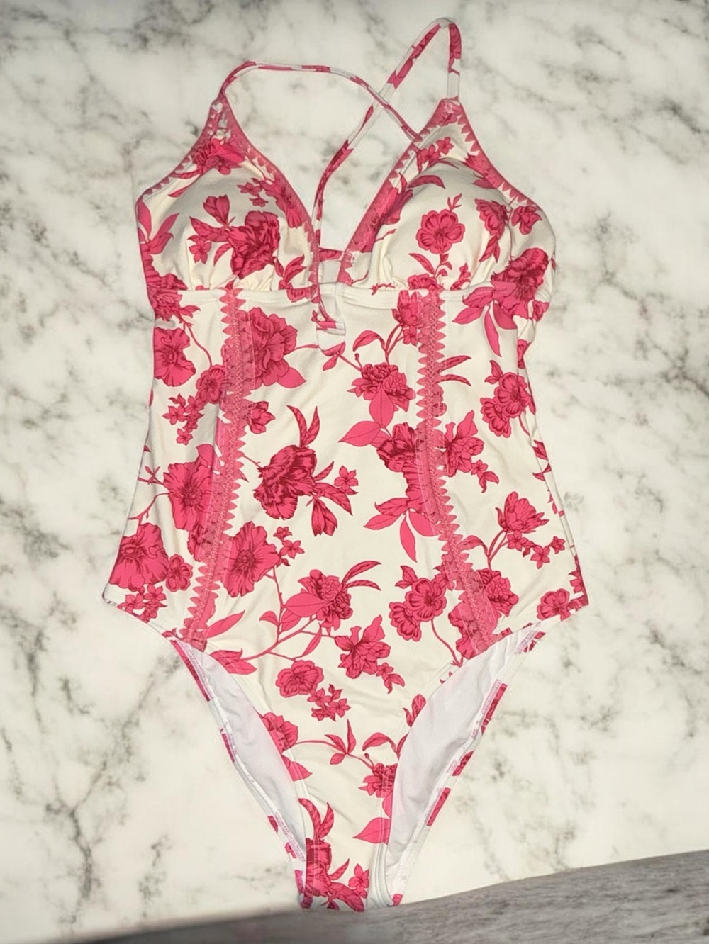 Cupshe Act of Self Love Floral One Piece Swimsuit